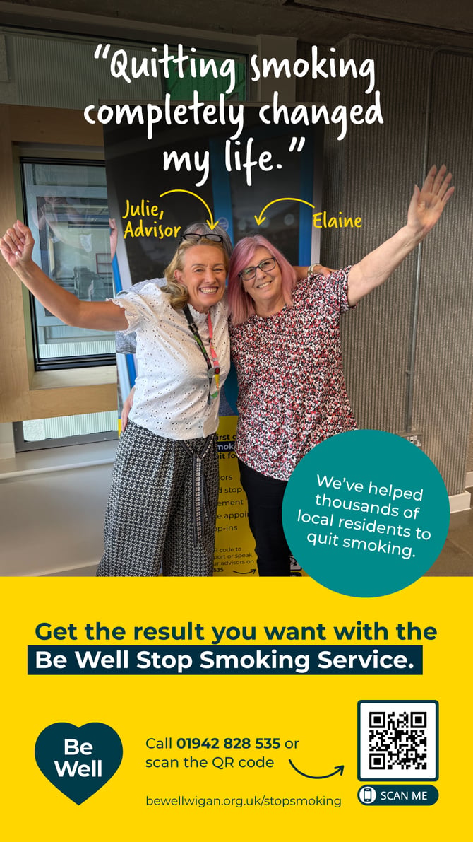 Less time on admin, more time supporting people to stop smoking with Wigan Council's Be Well team using ReferAll